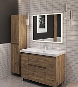 Тумба под раковину Aquanet Nova Lite 2.0 110 346349 цвет Дуб рустикальный-6