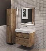 Шкаф пенал Aquanet Nova Lite 2.0 35 346351 подвесной цвет Дуб рустикальный-5