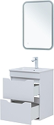 Тумба под раковину Aquanet Практика 50 347914 подвесная цвет Белый глянец-7