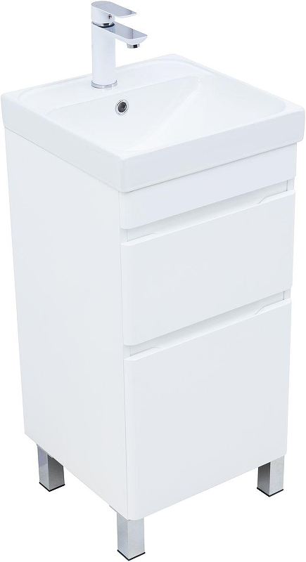 Тумба с раковиной Aquanet Слим 40 348174 