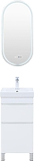 Тумба с раковиной Aquanet Слим 40 348174 цвет Белый сатин-5