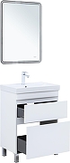 Тумба с раковиной Aquanet Слим 60 348178 цвет Белый сатин-2