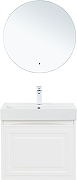 Тумба с раковиной Aquanet Агата 60 348184 подвесная цвет Белый сатин-6