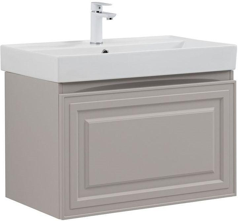 Тумба с раковиной Aquanet Агата 75 348185 подвесная 