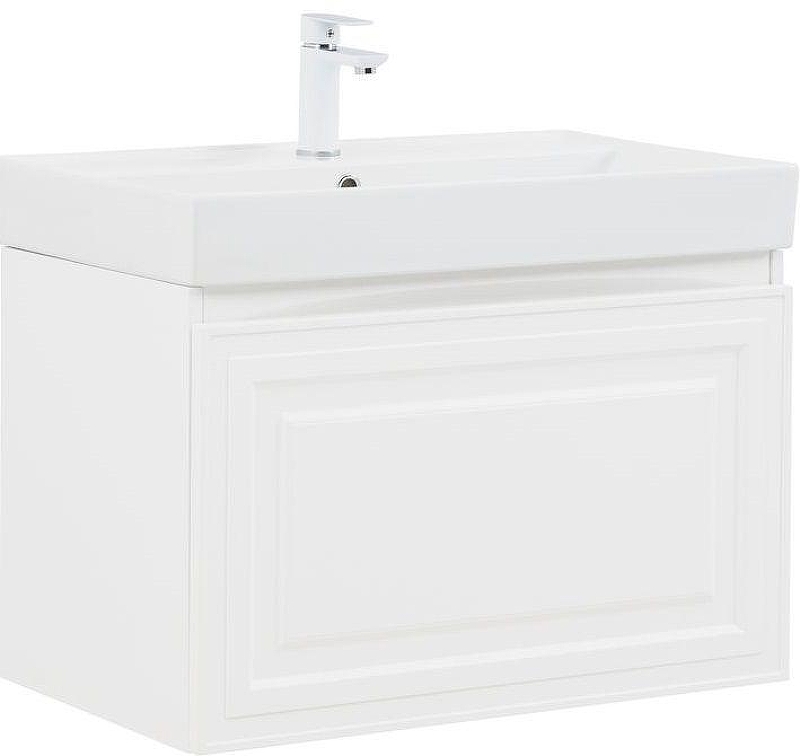 Тумба с раковиной Aquanet Агата 75 348186 подвесная 