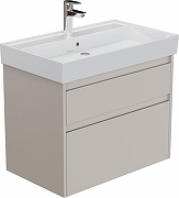 Тумба с раковиной Aquanet Nova Lite 2.0 60 348187 подвесная цвет Бежевый