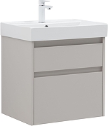 Тумба с раковиной Aquanet Nova Lite 2.0 60 348187 подвесная цвет Бежевый-2