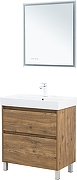 Тумба с раковиной Aquanet Nova Lite 2.0 75 348196 цвет Дуб рустикальный-3