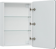 Зеркальный шкаф Aquanet Оптима 60 353784 с подсветкой цвет Белый-2