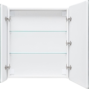 Зеркальный шкаф Aquanet Оптима 70 353798 с подсветкой цвет Белый-4