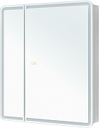 Зеркальный шкаф Aquanet Оптима 70 353798 с подсветкой цвет Белый-5