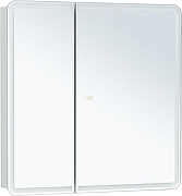 Зеркальный шкаф Aquanet Оптима 80 353807 с подсветкой цвет Белый-1