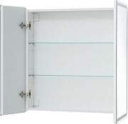 Зеркальный шкаф Aquanet Оптима 80 353807 с подсветкой цвет Белый-6