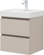 Тумба под раковину Aquanet Вега 2.0 50 362541 подвесная цвет Бежевый-3