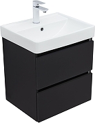 Тумба под раковину Aquanet Вега 2.0 50 362542 подвесная цвет Черный-1