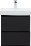 Тумба под раковину Aquanet Вега 2.0 50 362542 подвесная цвет Черный-2
