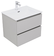 Тумба под раковину Aquanet Вега 2.0 60 362547 подвесная цвет Бежевый-1