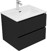 Тумба под раковину Aquanet Вега 2.0 60 362548 подвесная цвет Черный-2