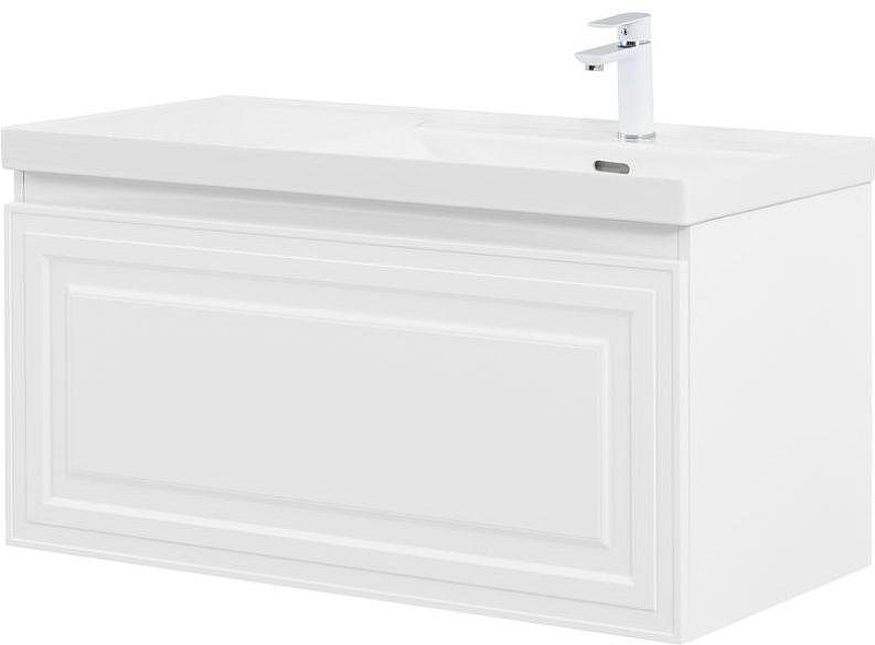 Тумба с раковиной Aquanet Агата 100 R 365932 подвесная 