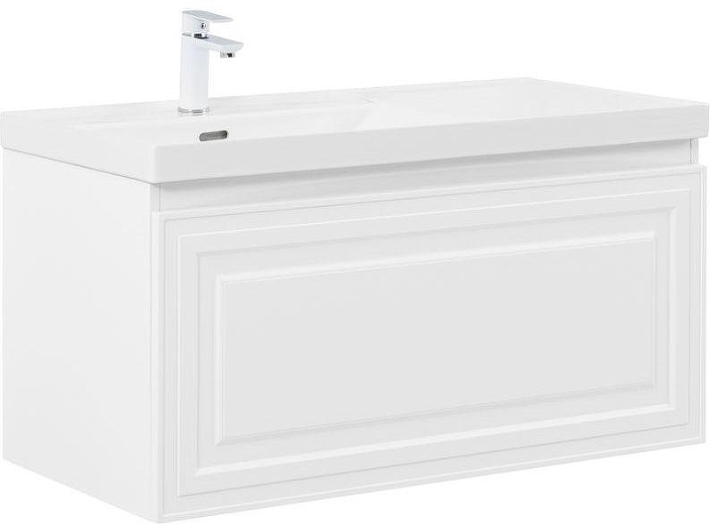 Тумба с раковиной Aquanet Агата 90 L 365938 подвесная 