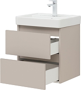 Тумба с раковиной Aquanet Вега 2.0 50 367323 подвесная цвет Бежевый-7