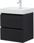 Тумба с раковиной Aquanet Вега 2.0 50 367324 подвесная цвет Черный-3
