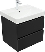 Тумба с раковиной Aquanet Вега 2.0 60 367330 подвесная цвет Черный