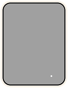 Зеркало Aquanet Контур 60 367649 с подсветкой цвет Черный с бесконтактным выключателем