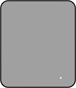 Зеркало Aquanet Контур 80 367650 с подсветкой цвет Черный с бесконтактным выключателем