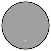 Зеркало Aquanet Контур 60 367652 с подсветкой цвет Черный с бесконтактным выключателем