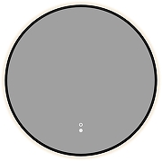 Зеркало Aquanet Контур 60 367664 с подсветкой цвет Черный с сенсорным выключателем и подогревом