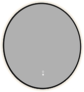 Зеркало Aquanet Контур 77 367665 с подсветкой цвет Черный с сенсорным выключателем и подогревом