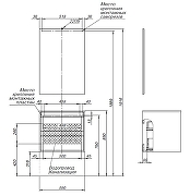Комплект мебели для ванной Aquanet Lino 60 273239 подвесной цвет Дуб веллингтон-10