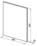 Комплект мебели для ванной Aquanet Lino 60 273239 подвесной цвет Дуб веллингтон-12