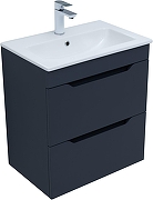 Тумба с раковиной Aquanet Практика 60 332509 подвесная цвет Маренго-1