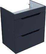 Тумба с раковиной Aquanet Практика 60 332509 подвесная цвет Маренго-10