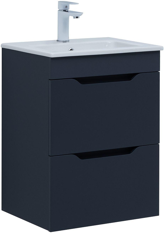 Тумба с раковиной Aquanet Практика 50 332511 подвесная 