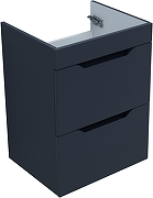 Тумба с раковиной Aquanet Практика 50 332511 подвесная цвет Маренго-10