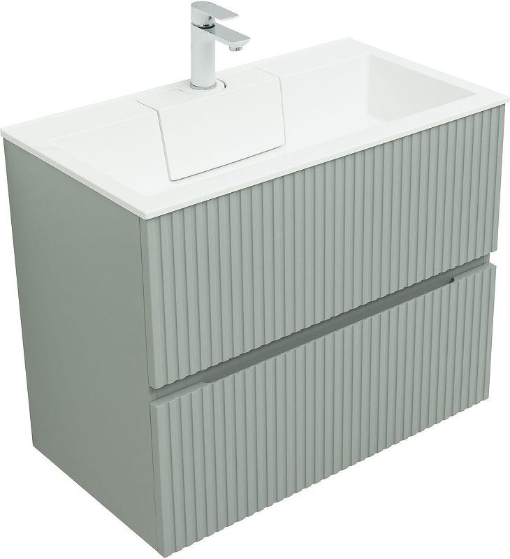 Тумба с раковиной Aquanet Джейн 80 332519 подвесная 