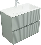 Тумба с раковиной Aquanet Джейн 80 332519 подвесная цвет Мисти грин