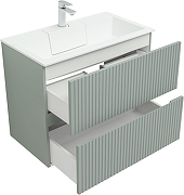 Тумба с раковиной Aquanet Джейн 80 332519 подвесная цвет Мисти грин-1