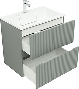 Тумба с раковиной Aquanet Джейн 70 332520 подвесная цвет Мисти грин-1