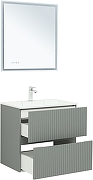 Тумба с раковиной Aquanet Джейн 70 332520 подвесная цвет Мисти грин-2