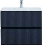 Тумба с раковиной Aquanet Джейн 80 332524 подвесная цвет Маренго-2