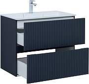 Тумба с раковиной Aquanet Джейн 80 332524 подвесная цвет Маренго-4