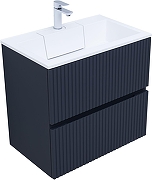 Тумба с раковиной Aquanet Джейн 70 332525 подвесная цвет Маренго