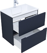 Тумба с раковиной Aquanet Джейн 70 332525 подвесная цвет Маренго-1