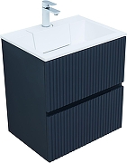 Тумба с раковиной Aquanet Джейн 60 332526 подвесная цвет Маренго