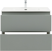 Тумба с раковиной Aquanet Джейн 90 332533 подвесная цвет Мисти грин-6