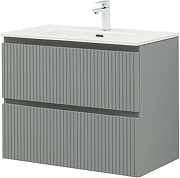 Тумба с раковиной Aquanet Джейн 80 332534 подвесная цвет Мисти грин-3